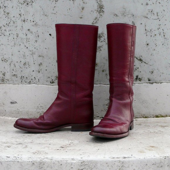 SENDRA pull-on riding boots, oxblood, EUR 40 or US 9, made in Spain - Picture 1 of 10